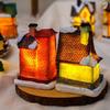 LED Christmas Village Miniature House Xmas House Miniature Creative Christmas Light House  Gifts