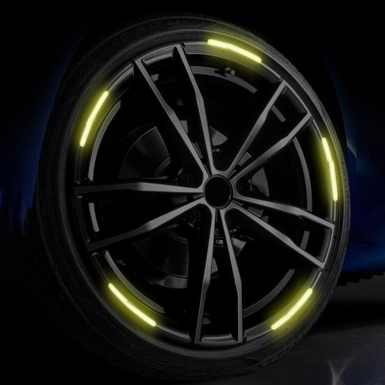 Car Accessories Wheel Sticker Reflective Stripe Waterproof Car Accessories Wheel Hub Sticker Driving Tape
