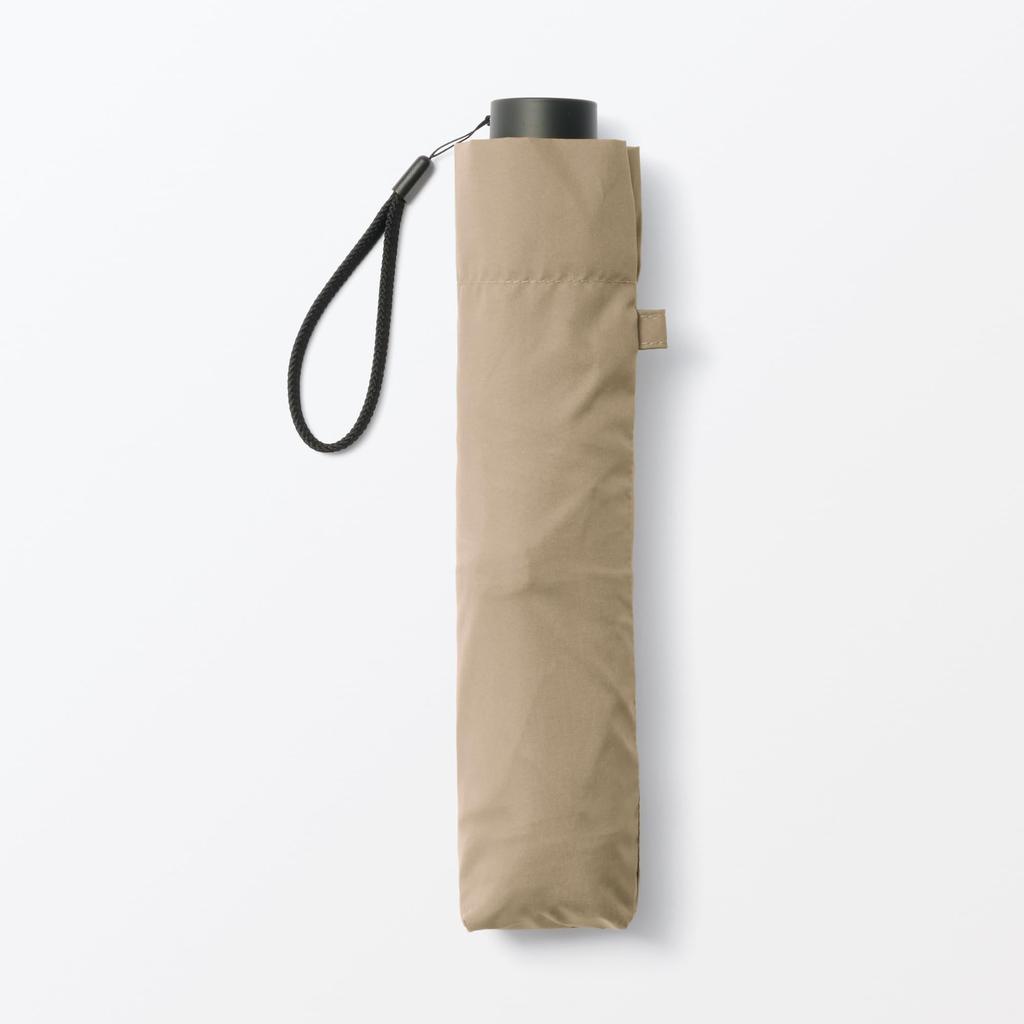 MUJI Складной зонт от солнца, унисекс, темный, длина спицы 60 см, от дождя, для взрослых, DEA53A5A, Бежевый,