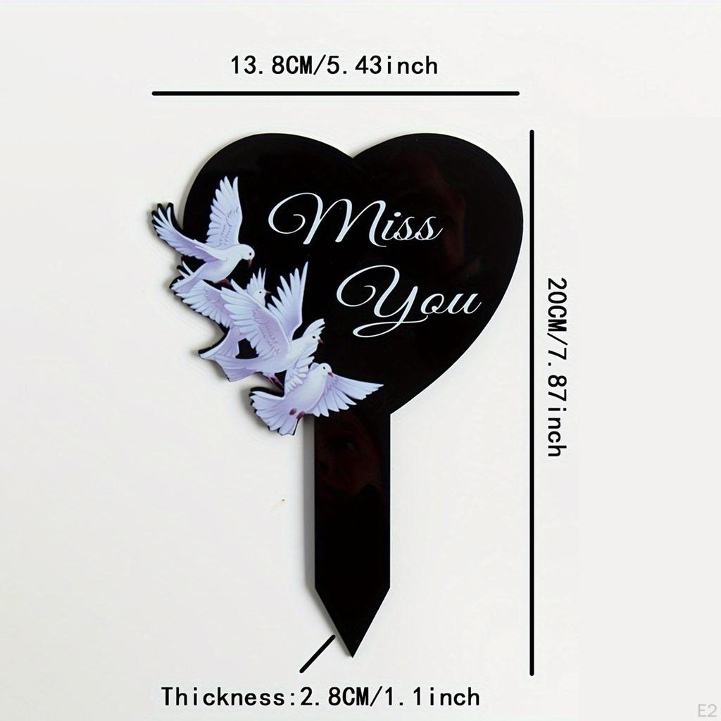 2D Акриловый Садовый Колышек для Легкой Установки во Дворе и на Заборе