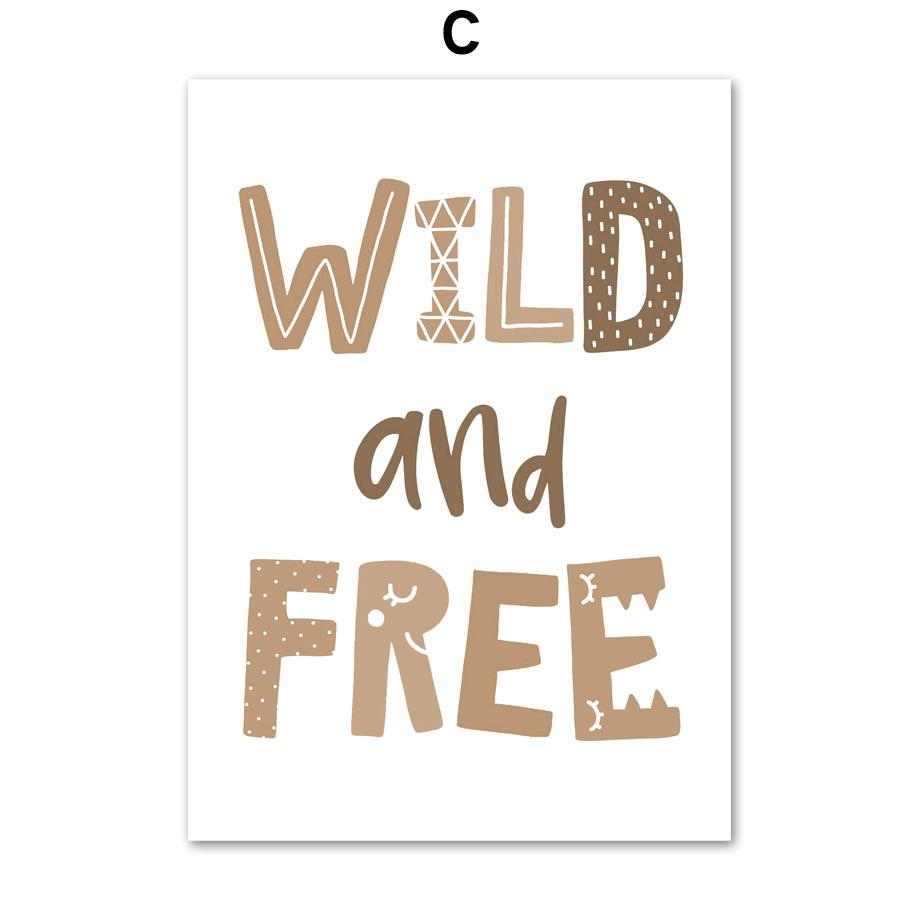 Жираф, носорог, лев, алфавит, номер, тропические листья, настенная живопись на холсте, постеры и принты, настенные панно для декора детской комнаты