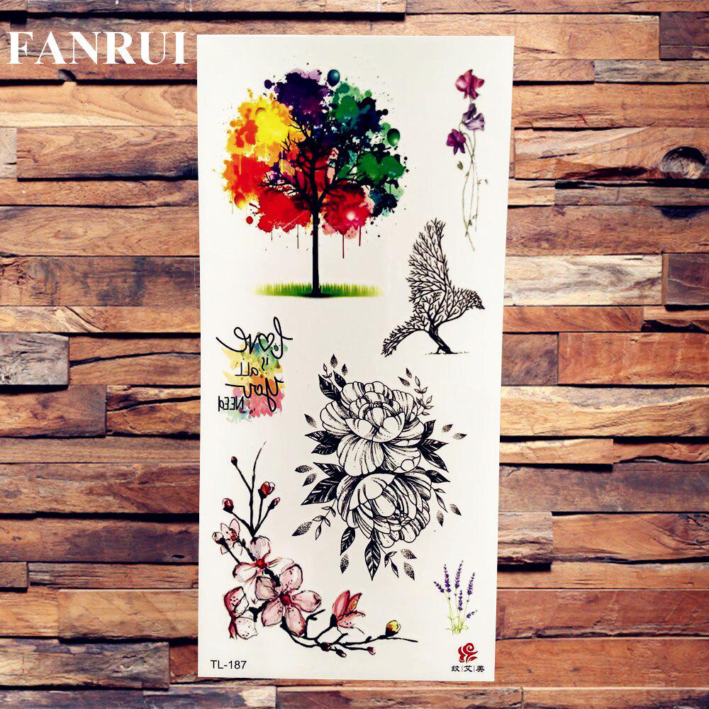 3D Scorpion Temporary Tattoos Realistic Fake Dreamcatcher Wolf Fox Owl Tatoos Sticker For Women Men