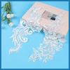 White Car Bone Pair Flower Wedding Dress Evening Dress Children'S Princess Dress Patch Pair Flower Bride Headdress Jewelry Headband Accessories