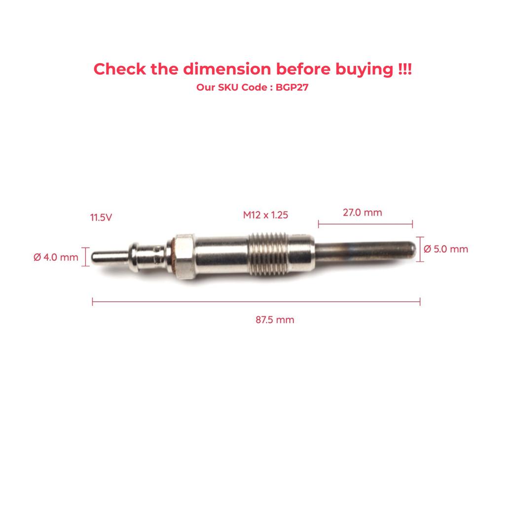 EGP27 1 Piece Heater Glow Plugs GX86 0011592601 GN961 for Mercedes Sprinter Vario 2.9 D