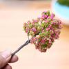 Pink Peach Flower Tree Miniature Ornament for DIY Landscaping