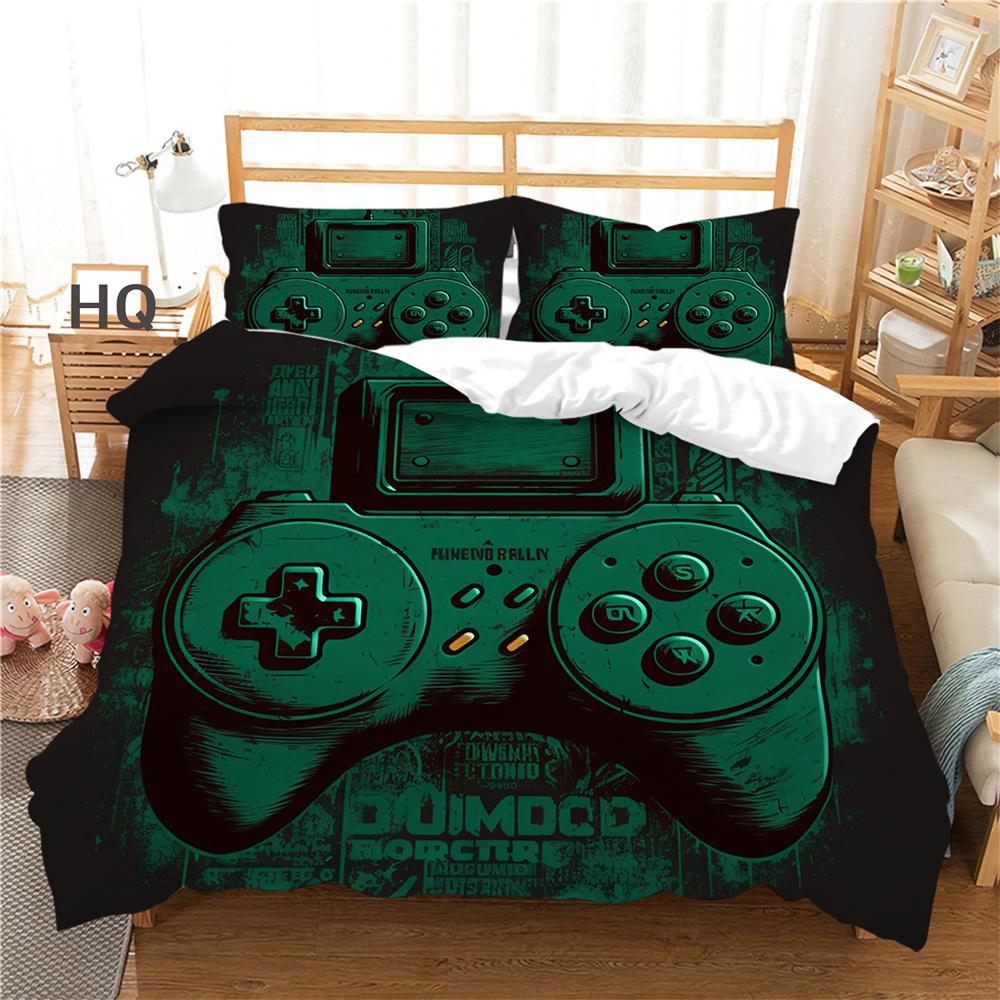 3D игровая консоль с принтом, покрывала для подростков, двойной размер, пододеяльник, роскошный мягкий высококлассный декор для спальни