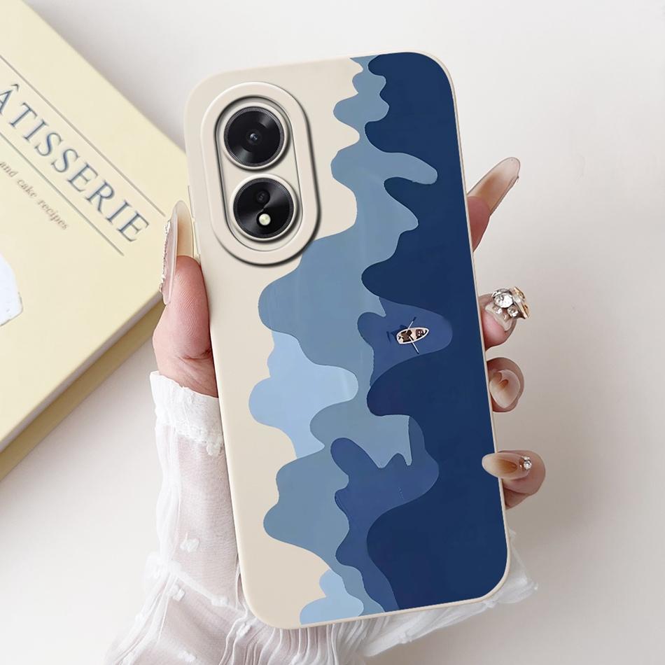 Для OPPO A18 A38 Новый модный чехол с рисунком «Пляж на закате» Для OPPO A18 A38 CPH2579 CPH2591 Мягкие силиконовые чехлы для телефона