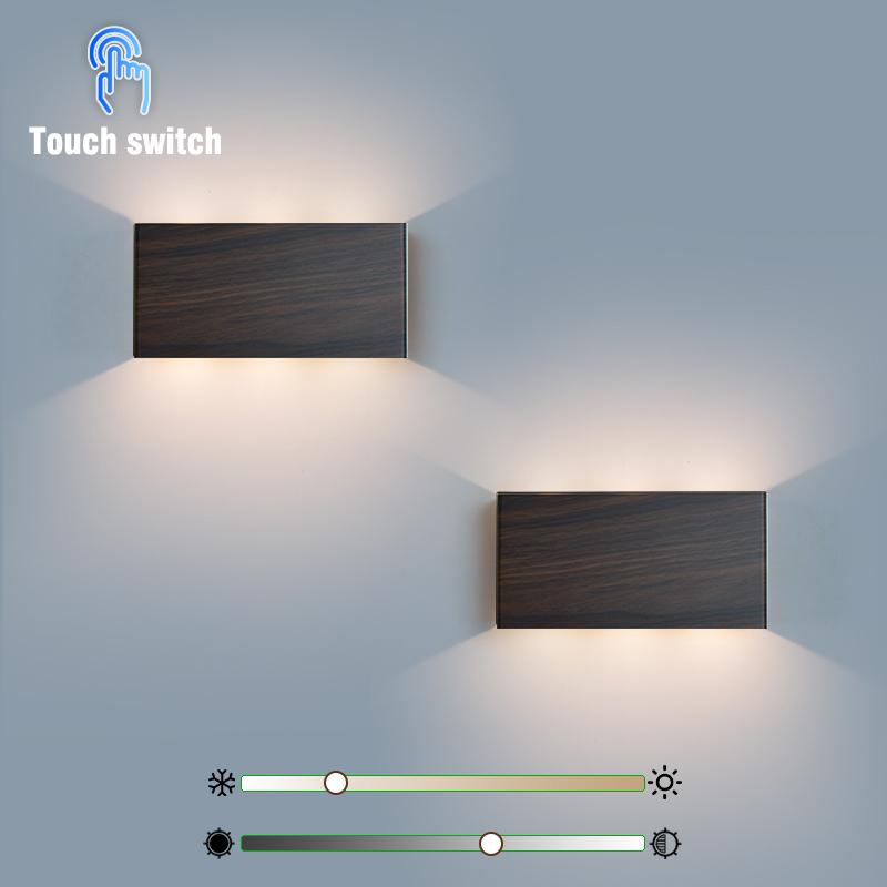6W Wireless Portable LED Wall Lamp Touch Dimming Wall Lights Type-C Charging Night Light Bedside Stairside Corner Decor 3 Colors