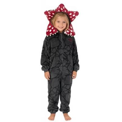 Детская Пижама для Мальчиков Девочек Stranger Demogorgon Флисовый Комбинезон Одежда для Сна