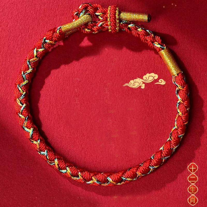 Новый этнический браслет из веревки в китайском стиле для мужчин и женщин, ручная работа, плетение, регулируемая нить, браслет, аксессуары для йоги, медитации, исцеления