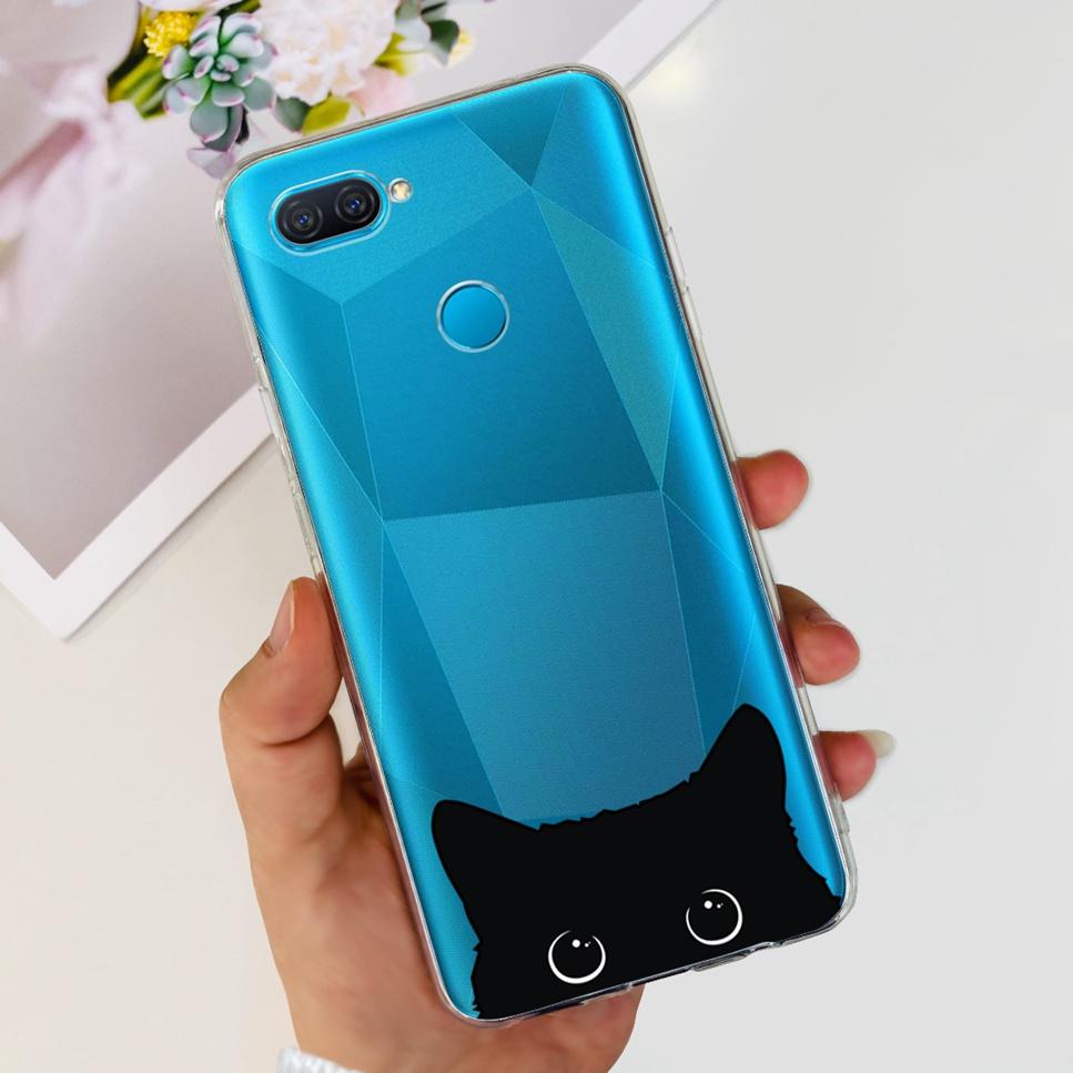 Case For Oppo A12 6.22" Cute Cartoon Dinosaur TPU Soft Silicone Clear Cover For Oppo A12 A 12 CPH2083 Phone Case Funda Bumper