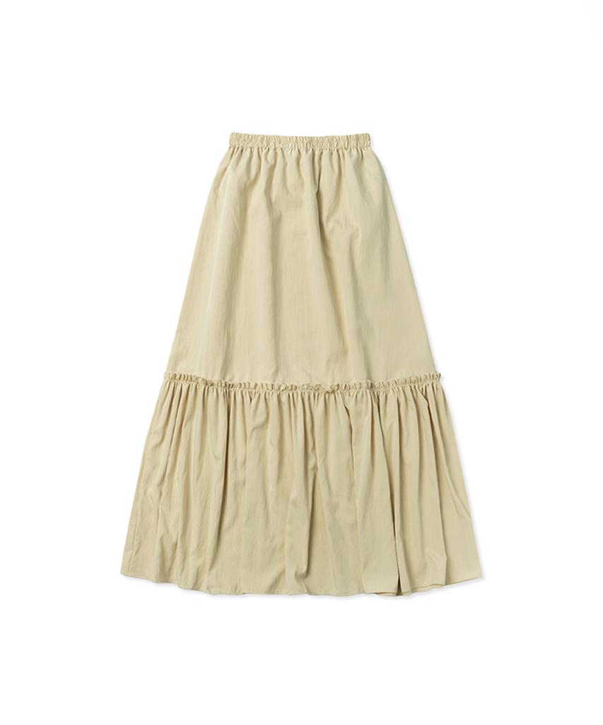 Without Summer Lay Frill Skirt_Beige