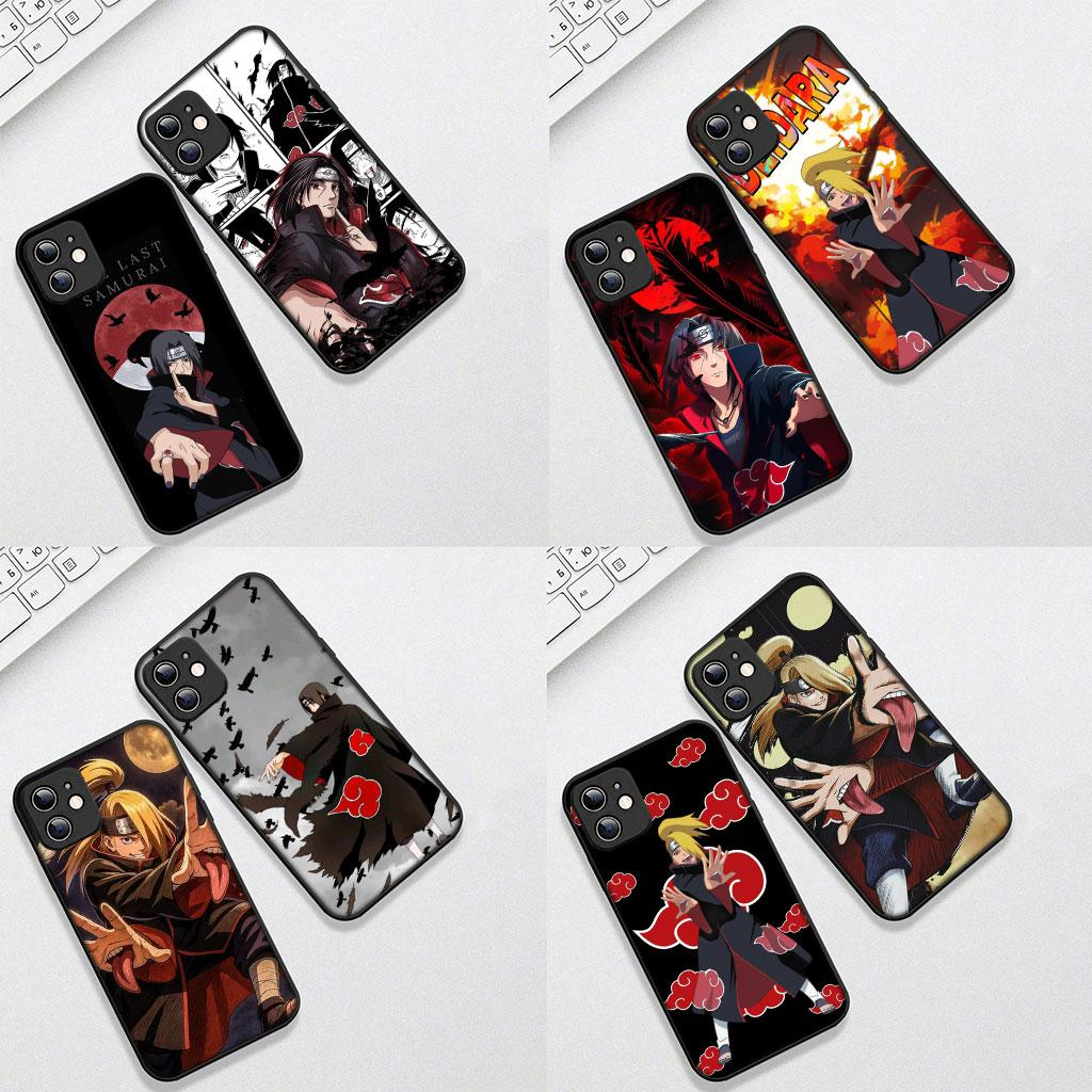 for Apple iPhone 17 16 Plus 13 12 Pro Max Mini X XR ProMax 16E 15+ 16Plus Air Phone Case Deidara Narutos Itachi Uchiha Akatsuki