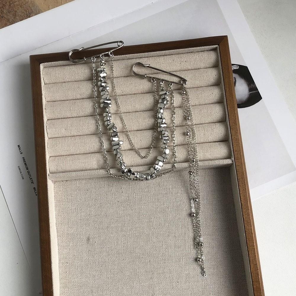 Chain Multi-Layer Brooch Clothes Accessories Hip Hop Brooch Clothes Decoration