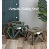 Folding Stool Portable Household Plastic Small Stool Outdoor Fishing Camping Matzah Stool Stall Children Small Bench