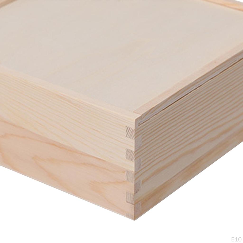 Деревянная коробка, подарочный цветок, незавершенный деревенский контейнер, брелок, свадебные конфеты для открыток