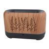 Humidifier 200ml Aroma Diffuser Wood Grain Flame Pattern Light Low Noise 100?240VUS Plug