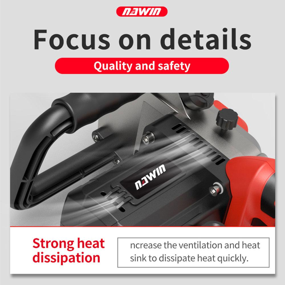 NAWIN 16 дюймов электрическая цепная пила бесщеточная промышленная 720 об/мин DIY набор для электрического деревообрабатывающего инструмента лесозаготовок