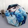 1pc Outdoor Umbrella with Anime Character Design - Automatic Opening/Closing, Portable 3-Fold Design, 8-Rib Iron Frame - Perfect Gift for Fans, T