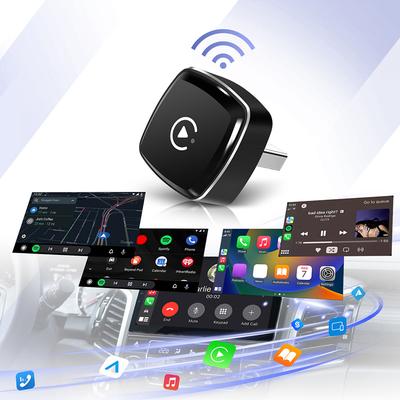 2-в-1 Беспроводной адаптер CarPlay Android Auto Smart Box Преобразователь проводного в беспроводной Умный USB-донгл для автомобилей с заводским проводным CarPlay