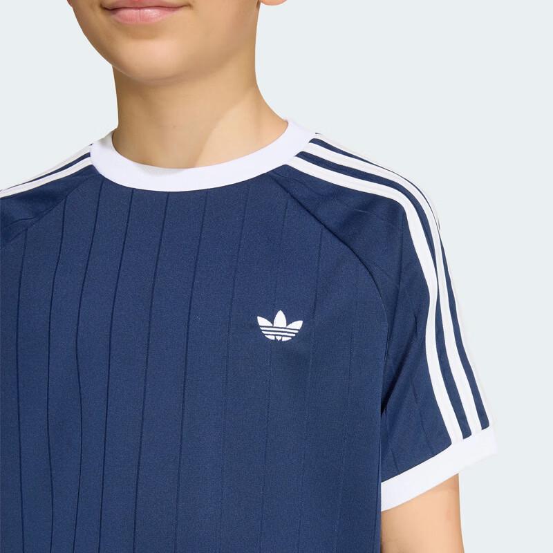 adidas Короткая футболка в полоску