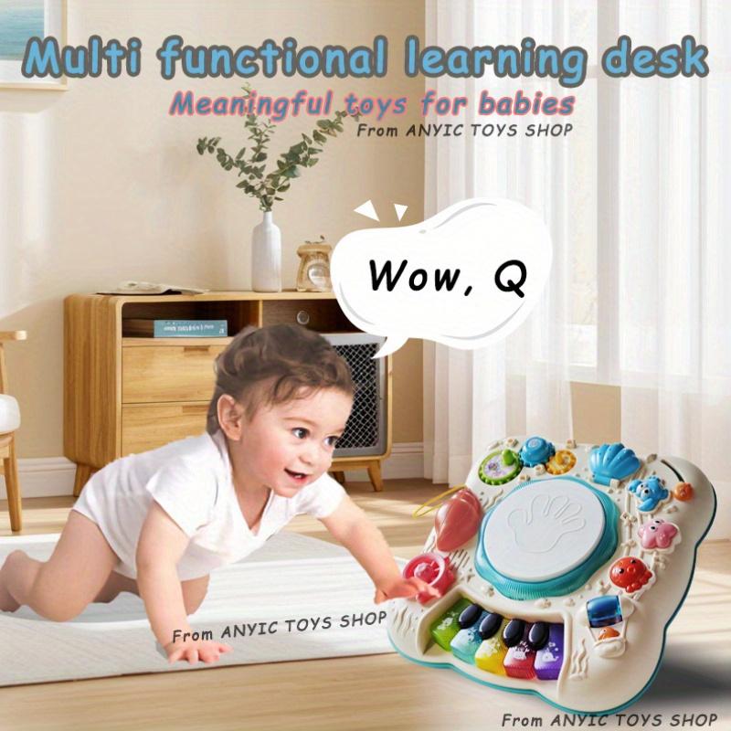 Child Table Activity Baby Musical Instrument Games, Education Music Activity Toy, Multi Functional Learning Table With Accessori