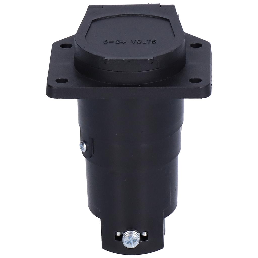 624 В 7-контактный разъем с подпружиненной пылезащитной крышкой для прицепов, полуприцепов, автофургонов