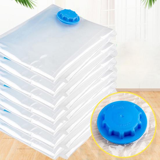 Travel Vacuum Sealed Bag Clothes Transparent Compression Pouch Quilt Organizer