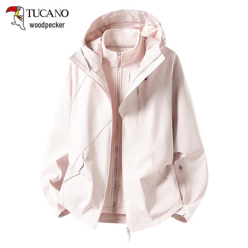 TUCANO Women's 3-in-1 Detachable Hooded Outdoor Windproof Waterproof Jacket