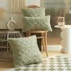 Jacquard Plush Geometric Pillowcase Living Room Sofa Cushion Cover Decorative Pillow Cover