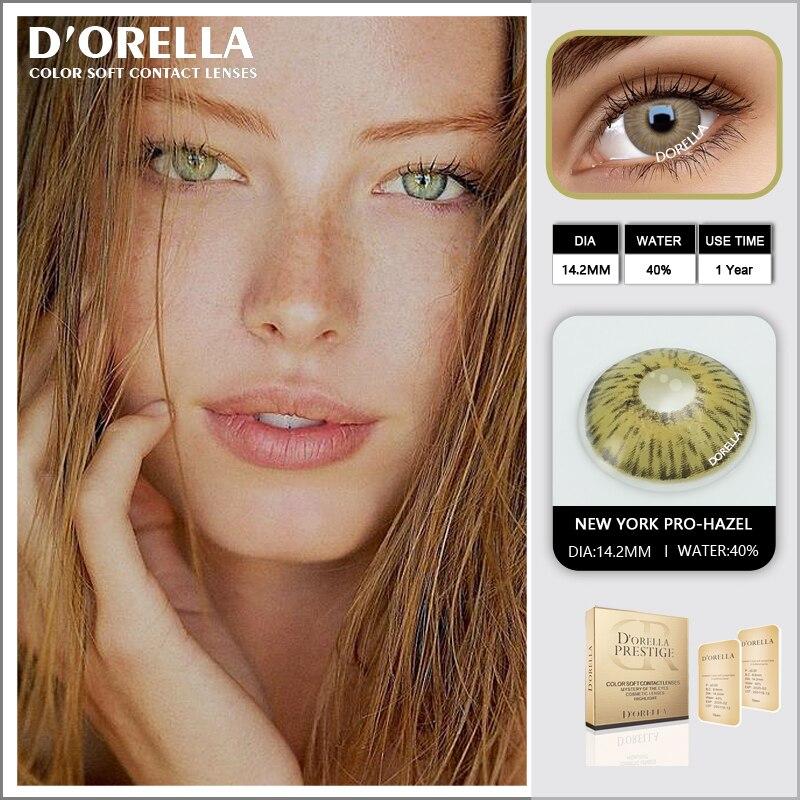 Цветные контактные линзы Dorella, 14,2 мм