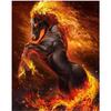Полный 5D Diy Алмазная картина Мультфильм Огненная лошадь Алмазная вышивка Крестом Домашний декор Ручная работа