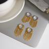 Uworld Classic Short Chains Tassel Earrings For Women Minimalist 18K Gold Plated Stainless Steel Earrings Fashion Jewelry Gift