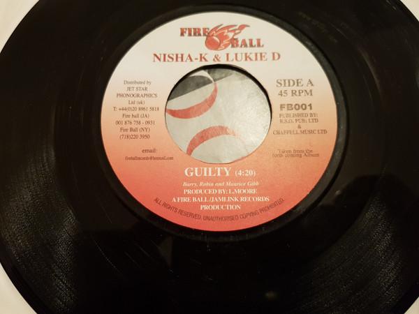 Пластинка 7 дюймов NEISHA K LUKIE D NEISHA K PRI Guilty Do You FB001 Fire Ball Recor US Reggae Ska Dub Б/у