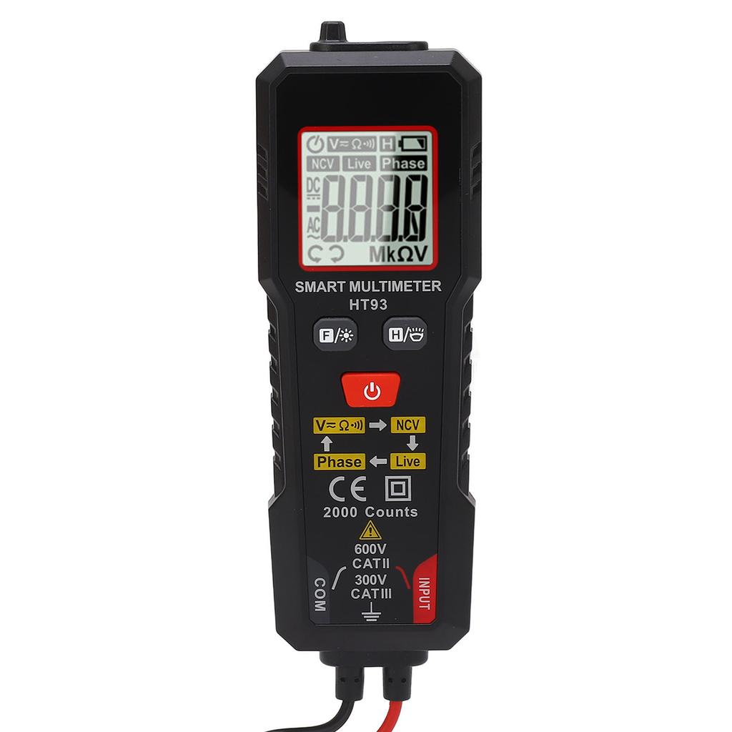 Цифровой мультиметр тестер напряжения 4000 отсчетов высокая точность последовательность фаз провод под напряжением автоматический