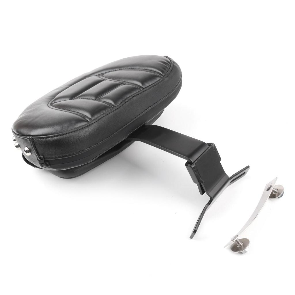Driver Seat Rider Backrest Pad For 07-17 Fatboy FLSTF Heritage Softail BK