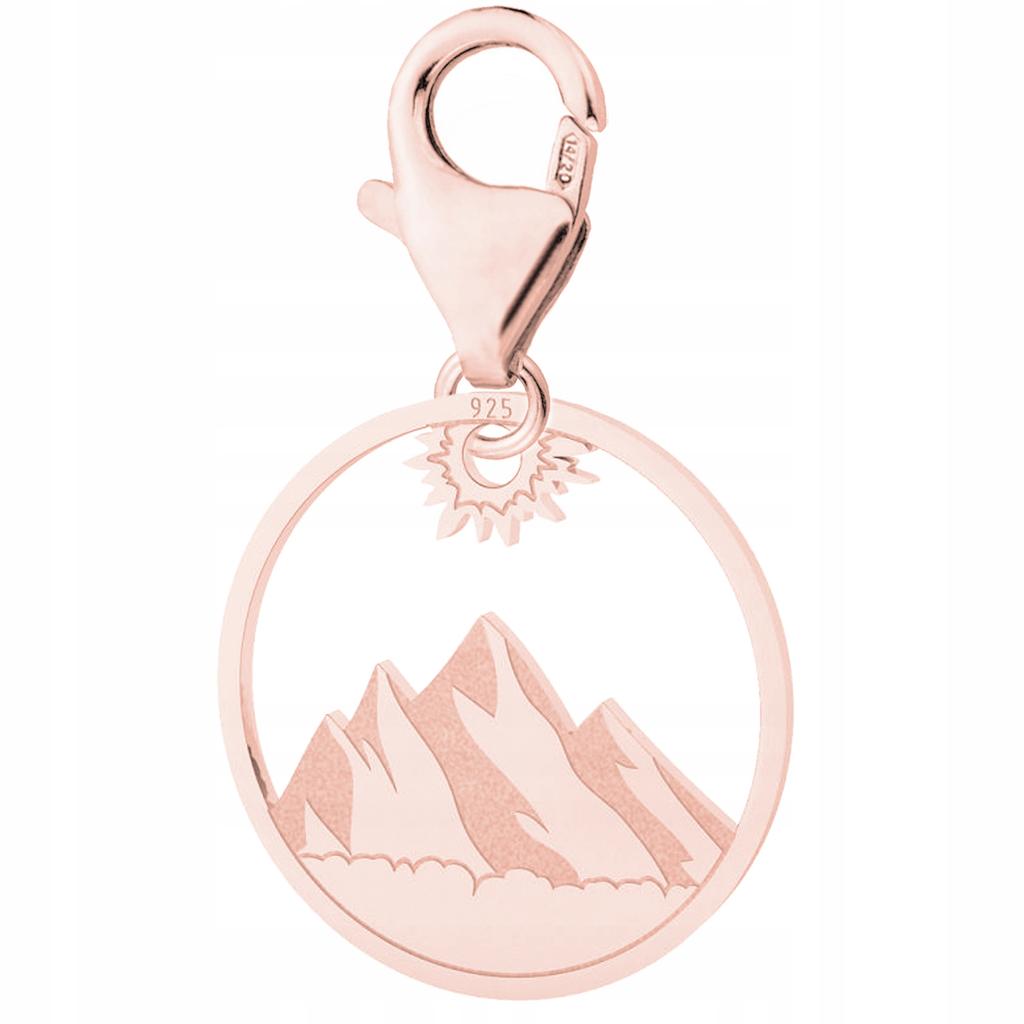 Gold-plated pendant with Tatra Mountains, Tatra Mountains, Zakopane, Silver 925