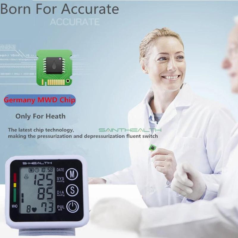 Тонометр автоматический на запястье с LCD-дисплеем