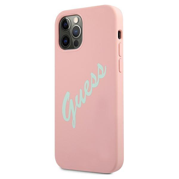 Guess Guhcp12Mlsvspg Iphone 12/12 Pro6,1 Różowo Zielony/Green Pink Hardcase Silicone Vintage