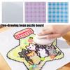 Доска для рисования термомозаикой, термостойкая панель для бусин Perler, DIY, шаблон-пазл из бусин с сеткой, принадлежности для рукоделия