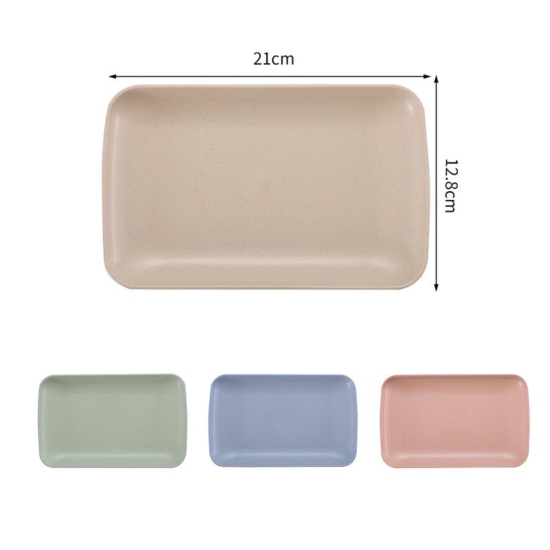 Тарелка из пшеничной соломы Nordic: Универсально подходит для фруктов, овощей, пельменей и салатов. Идеально подходит для использования дома и в гостинице. Прочный и экологичный.