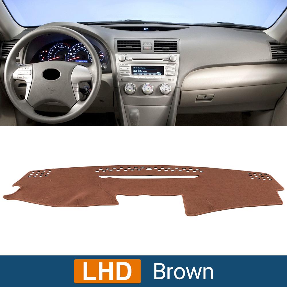 Для Toyota Camry XV40 40 2007 2008 2009 2010 2011 Чехол на приборную панель автомобиля, защитный коврик от ультрафиолетового излучения, нескользящие коврики, аксессуары