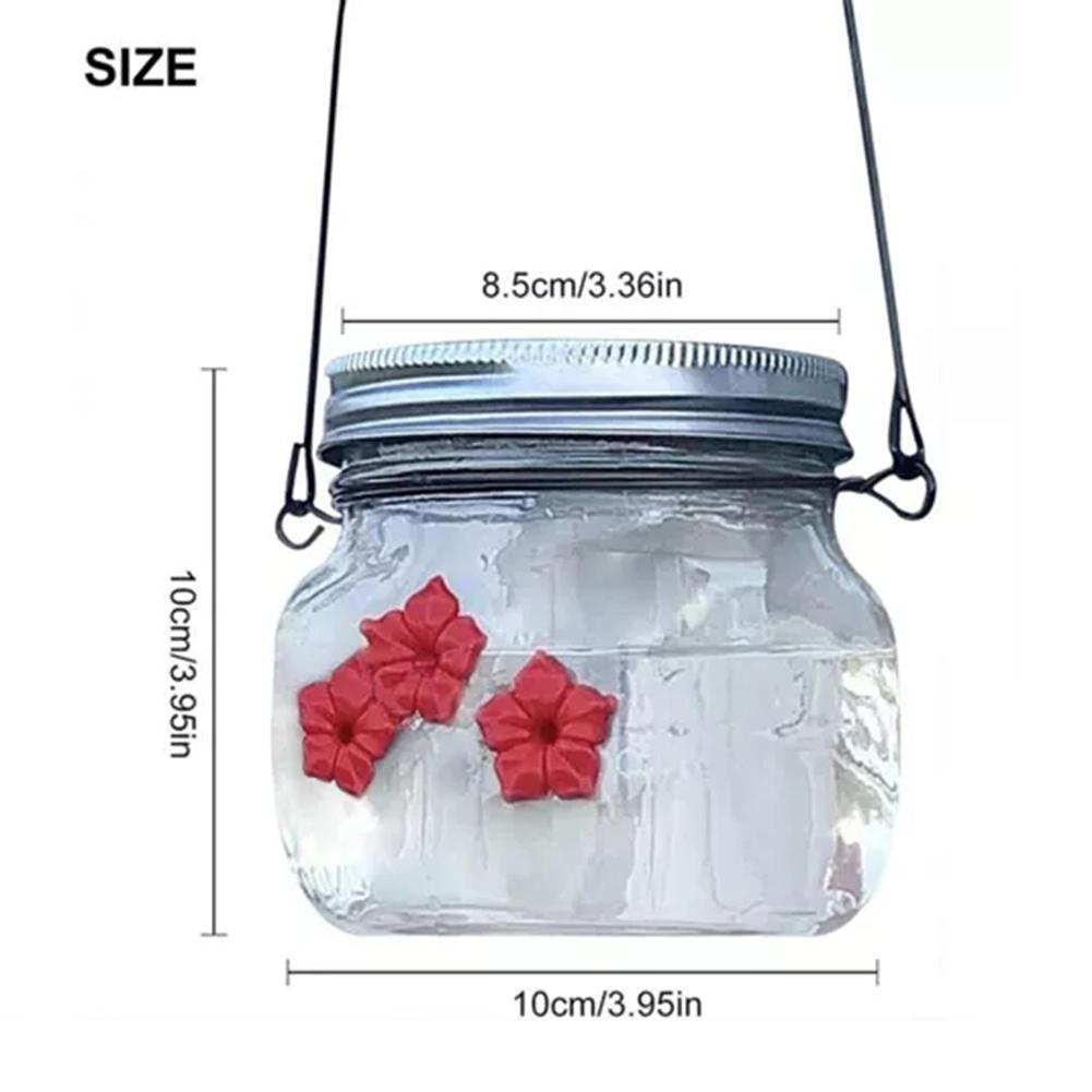 Кормушка для колибри Mason-Jar с тремя портами, переносная подвесная кормушка для птиц, аксессуары для домашних животных