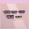 Creative Colorful Optimism Inspirational Metal Brooch Letter Pin For Fashionable Outfits