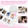 256 Pockets Mini Photo Album PU Leather Cover Photo Album Book Portable Large Capacity Wallet Photo Book Binder Photocard Holder