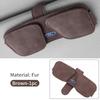 For Ford Cowhide Dual-Clip Glasses Holder Magnetic Sunglasses Storage Clip Escort KA Flex Everest KA Expedition Falcon Fusion