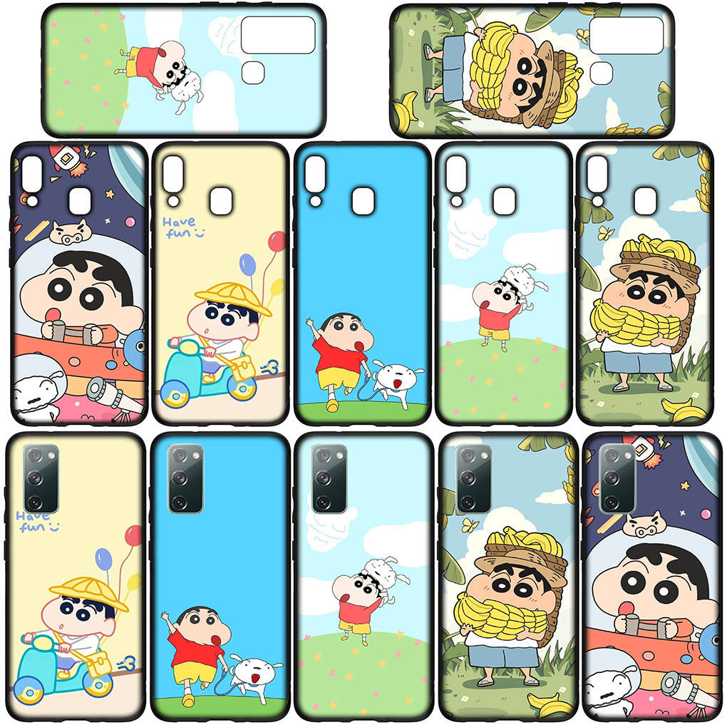 Чехол для iPhone 16 15 Xiaomi Redmi Note 14 13 12 11 Pro Max X 8 9 16e Samsung Galaxy S25 S24 S23 Moto OPPO Huawei Аниме Шин Чан Шинчан Чехол для телефона