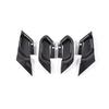 Carbon Fiber Inner Door Handle Bowl Cover Trim Decoration For BMW 5 Series i5 G60 2024-2025 Car ABS Interior Accessories