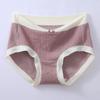 Нижнее белье Женские хлопковые трусики со средней талией, бесшовные трусики 5А