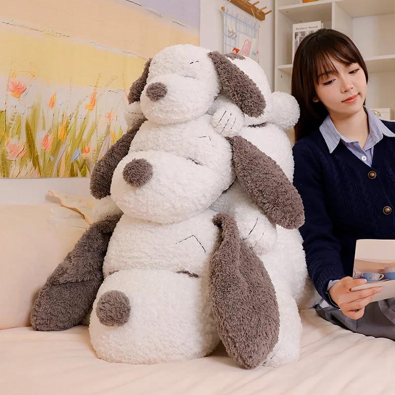 Мультяшная спящая собака, плюшевая игрушка, щенок, мягкая обнимающаяся подушка, мультяшная игрушка в виде животного, подарок на Рождество и день рождения для маленьких девочек